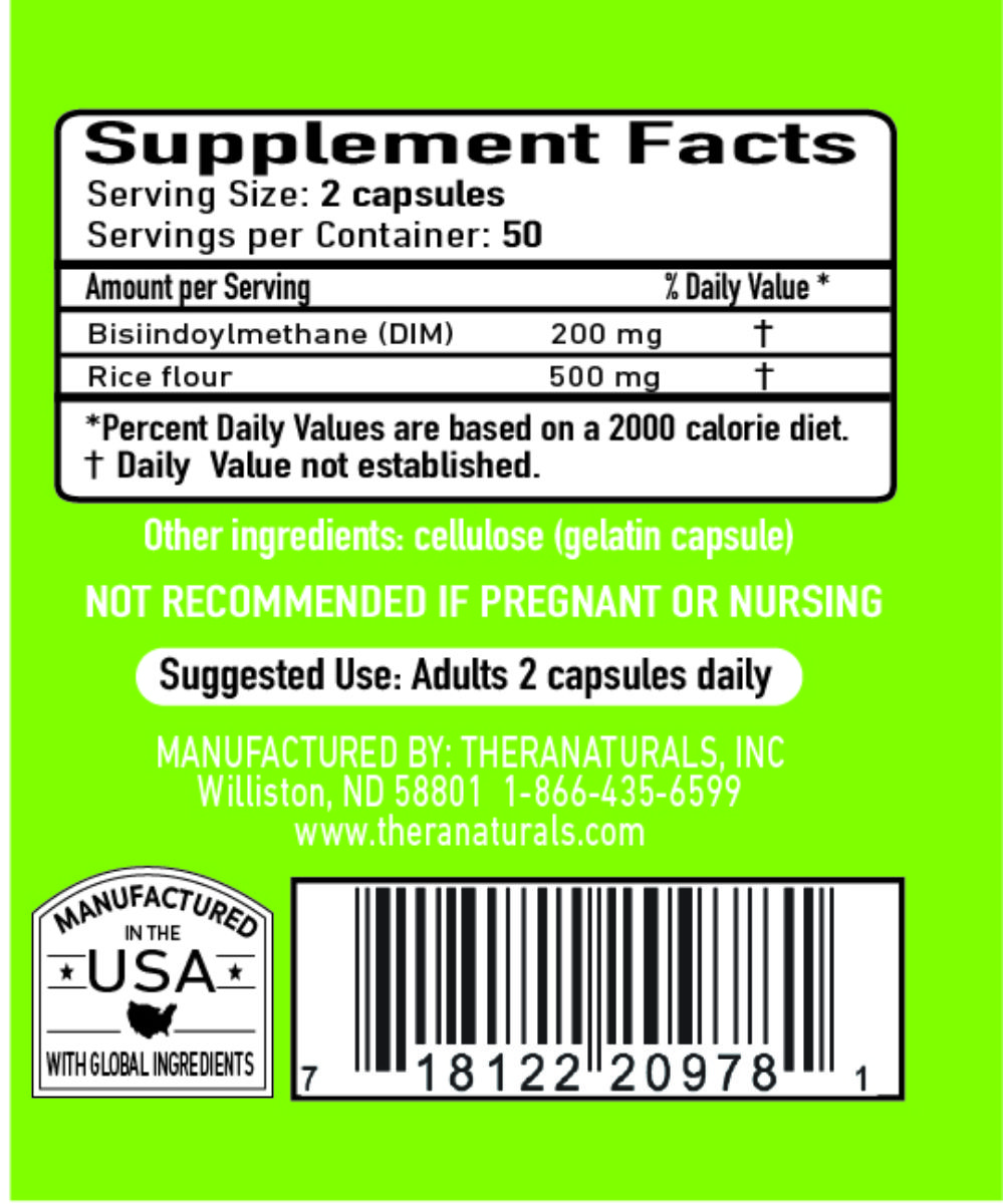 B3IM Caps Serving Size: 2 capsules. Servings Per Container: 50