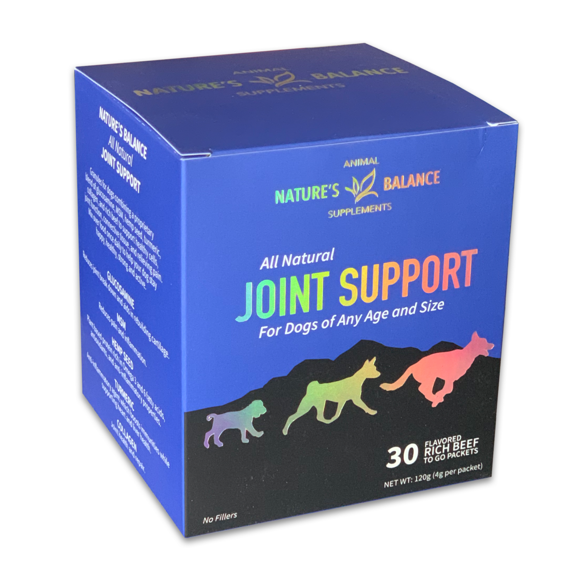 Joint Support Ingredients - Glucosamine, Flaxseed, MSM, Turmeric, Collagen, Pet Balance Support for Dogs and Cats