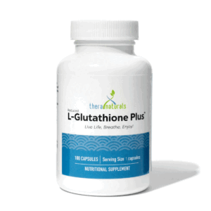 100 capsule Reduced L-Glutathione Plus Supplement Facts -Reduced L-Glutathione 200mg, Sodium Bicarbonate 55mg, respiratory and brain and detox support